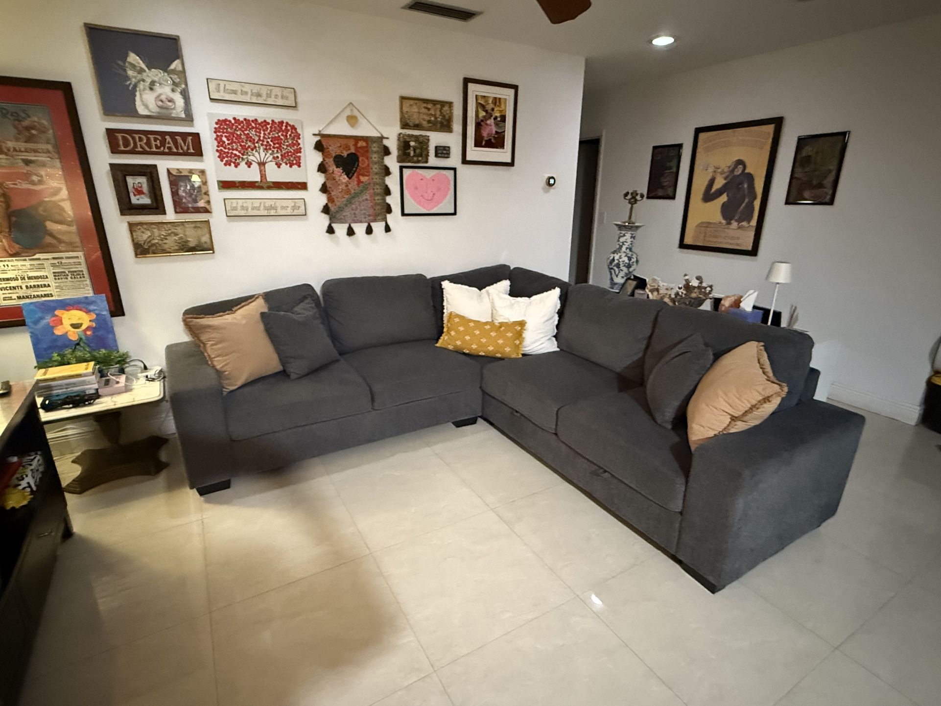 Milo 3 Piece Sleeper Sectional 