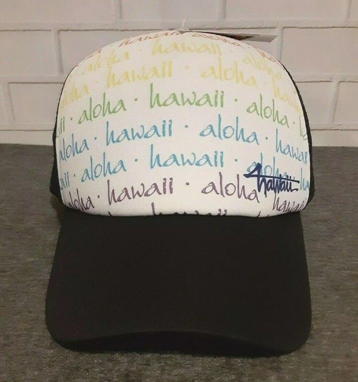 New Aloha Hawaii Surfware Hawaiian Classics Beach Mesh Surf Snapback Cap Hat