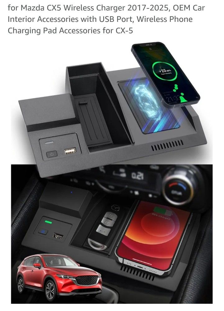 Mazda CX5 Wireless Charger 2017-2025