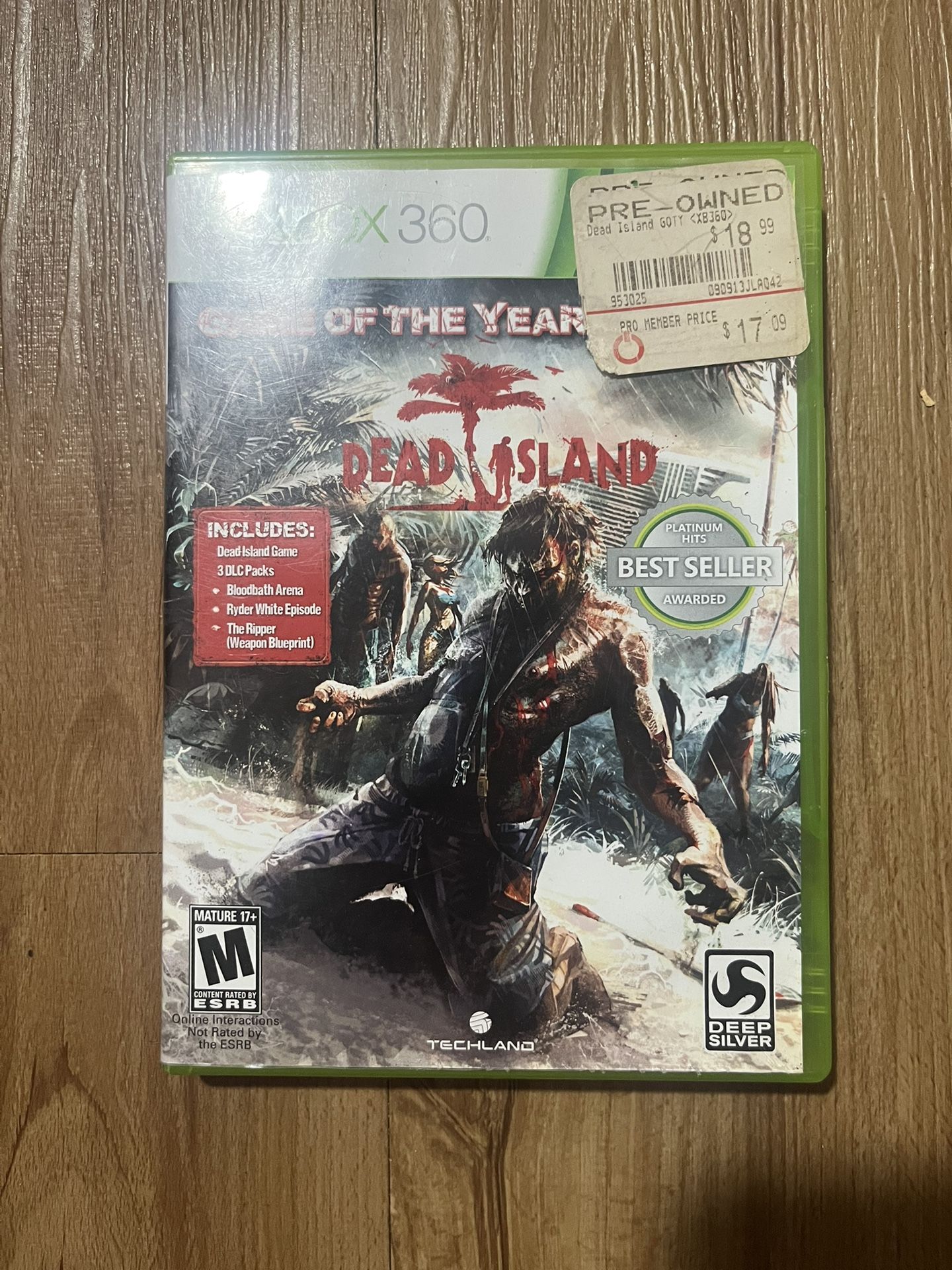 Dead Island xbox 360 game