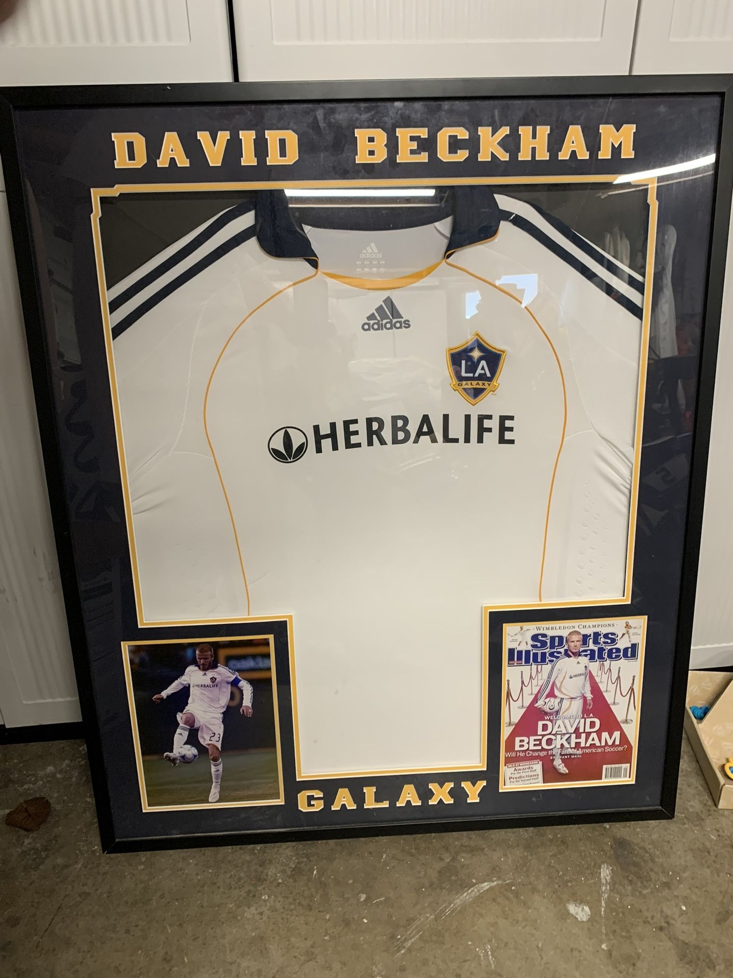 David Beckham Framed Jersey