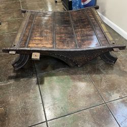 Vintage Asian Cart Coffee Table