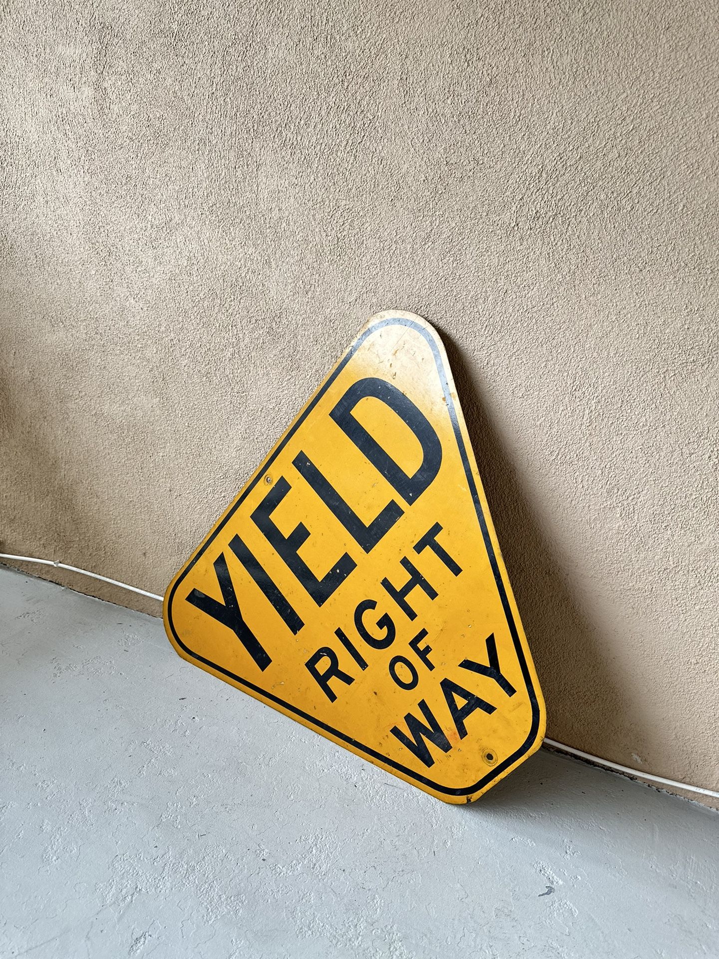 Vintage Yield Sign