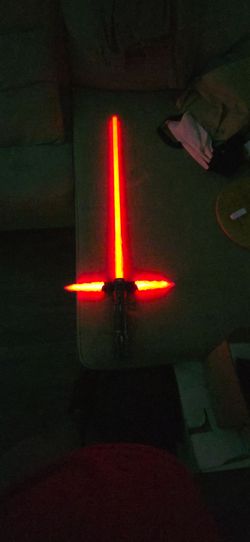 Kylo Ren Lightsaber with fire sleeves