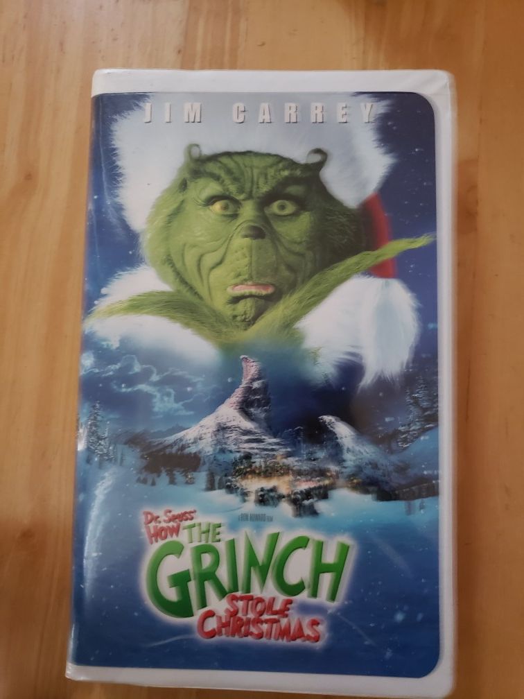 THE GRINCH ON VHS ...JIM CARREY