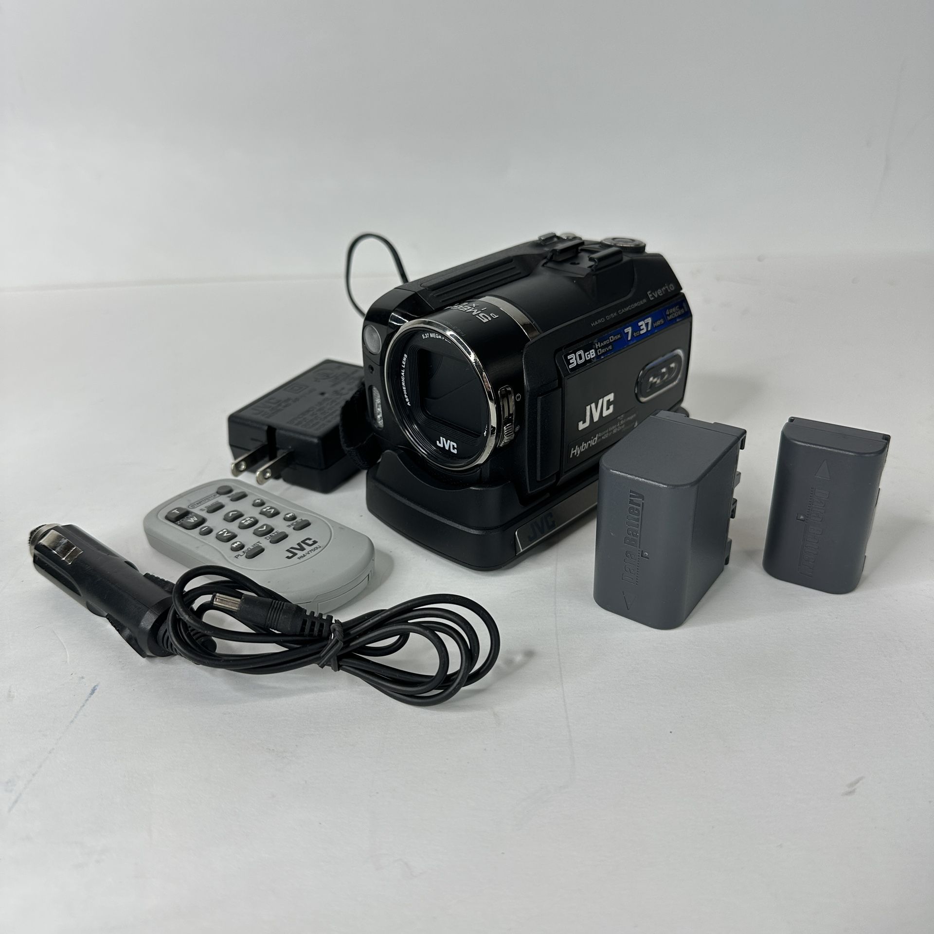 JVC HD Everio Hybrid HDD Camcorder 30GB w/Charger & Remote (Tested!)