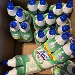 Lysol Toilet Bowl Cleaner Gel, For Cleaning and Disinfecting, Stain Removal, Forest Rain Scent, 24oz (Pack of 2)