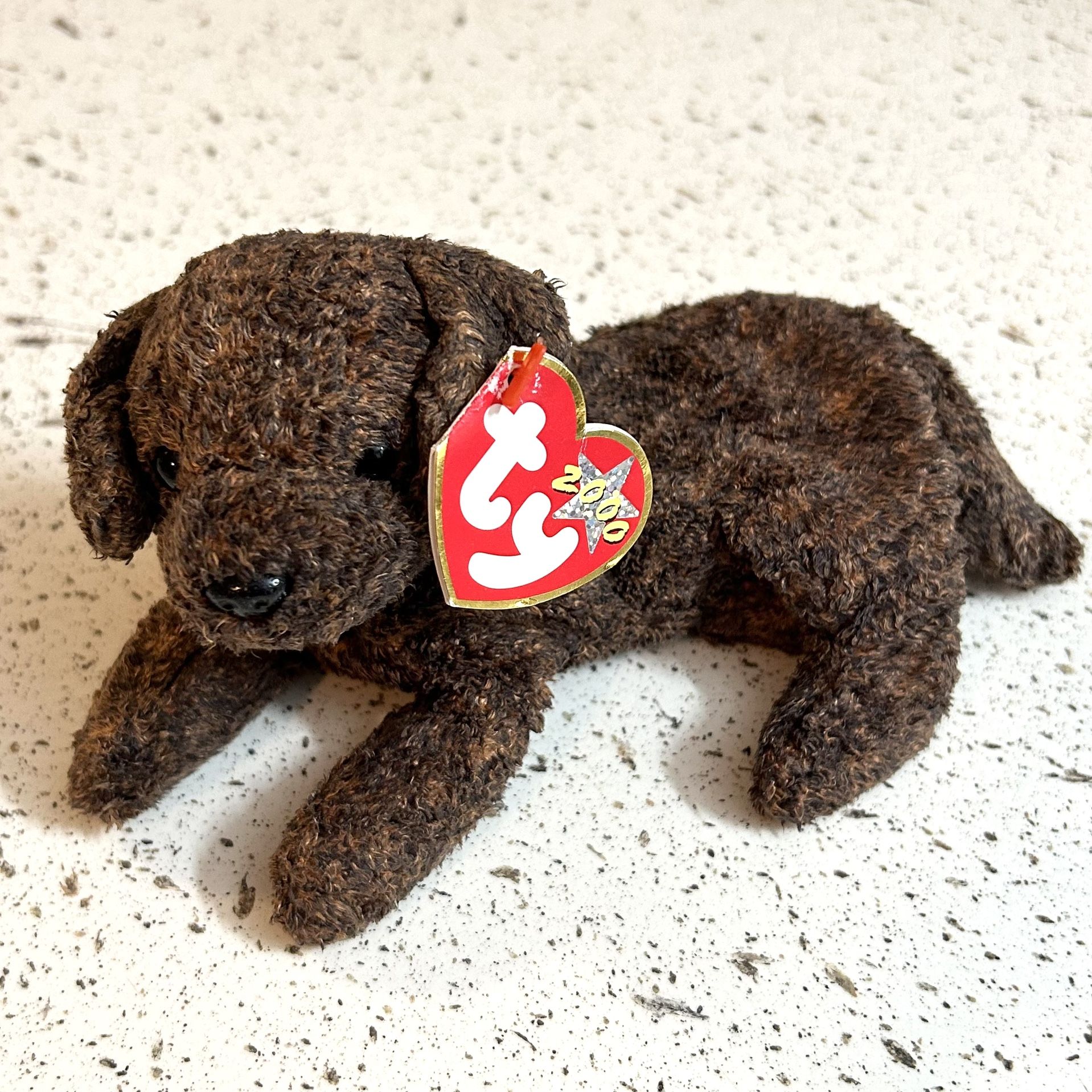 Vintage 2000 Ty Beanie Babies Fetcher the Brown Labrador Dog