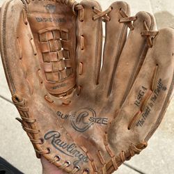 Rawlings RSG4 Softball Baseball Leather Glove Mitt SupeRsize RHT 13.5"