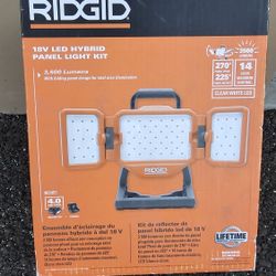 * RIDGID
18V Hybrid Panel Light Kit with 4.0 Ah Battery and Charger