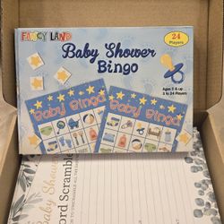 Baby Shower Games Set of 4 Games