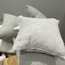 Plush Cream Couch Pillows (NEW)