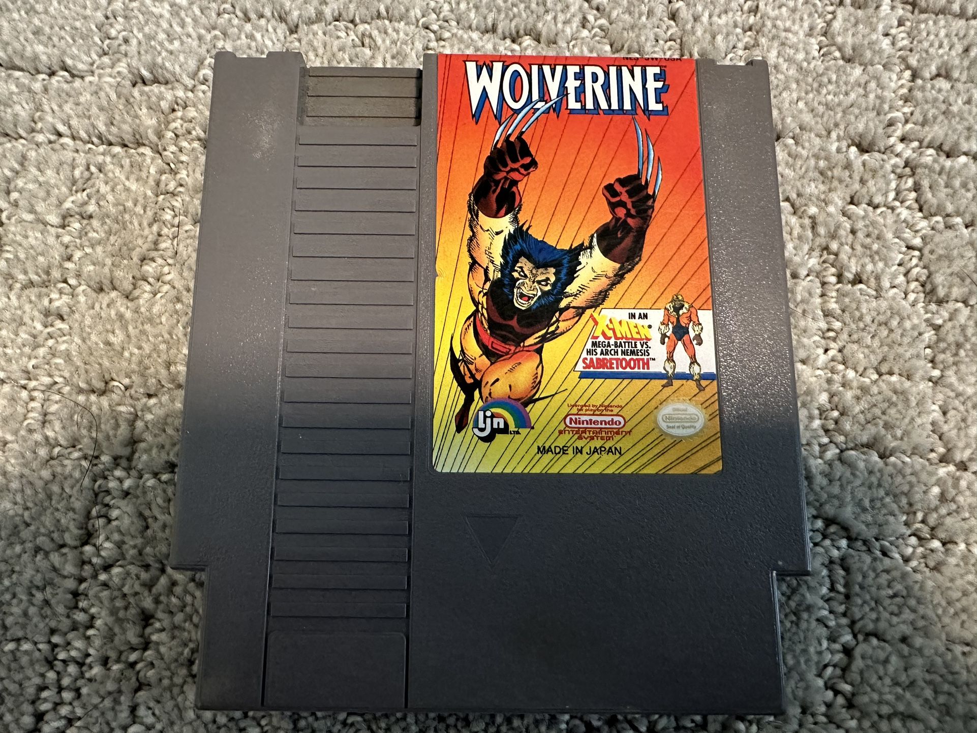 Wolverine NES Game, Tested & Working