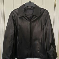 Leather Jacket By Winlet Size Medium