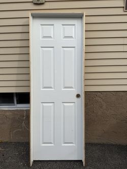 30/80 In Solid Door 6 Panel Door