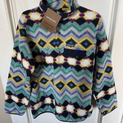 NWT Women’s Patagonia Synchilla Snap-T Pullover Size L