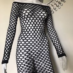 Exotic  Bodystocking  Fishnet Dress