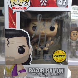 47 Razor Ramon (WWE) Chase LE Signed by Razor Ramon Funko Pop