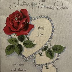 Antique Valentine Day Cards 1940s-1950s