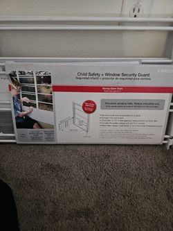 Child safety window security guard