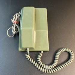 Northern Telecom Contempra Desk Telephone Rotary Dial Avocado Green 1(contact info removed)