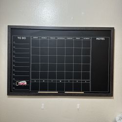 Magnetic Chalkboard Calendar