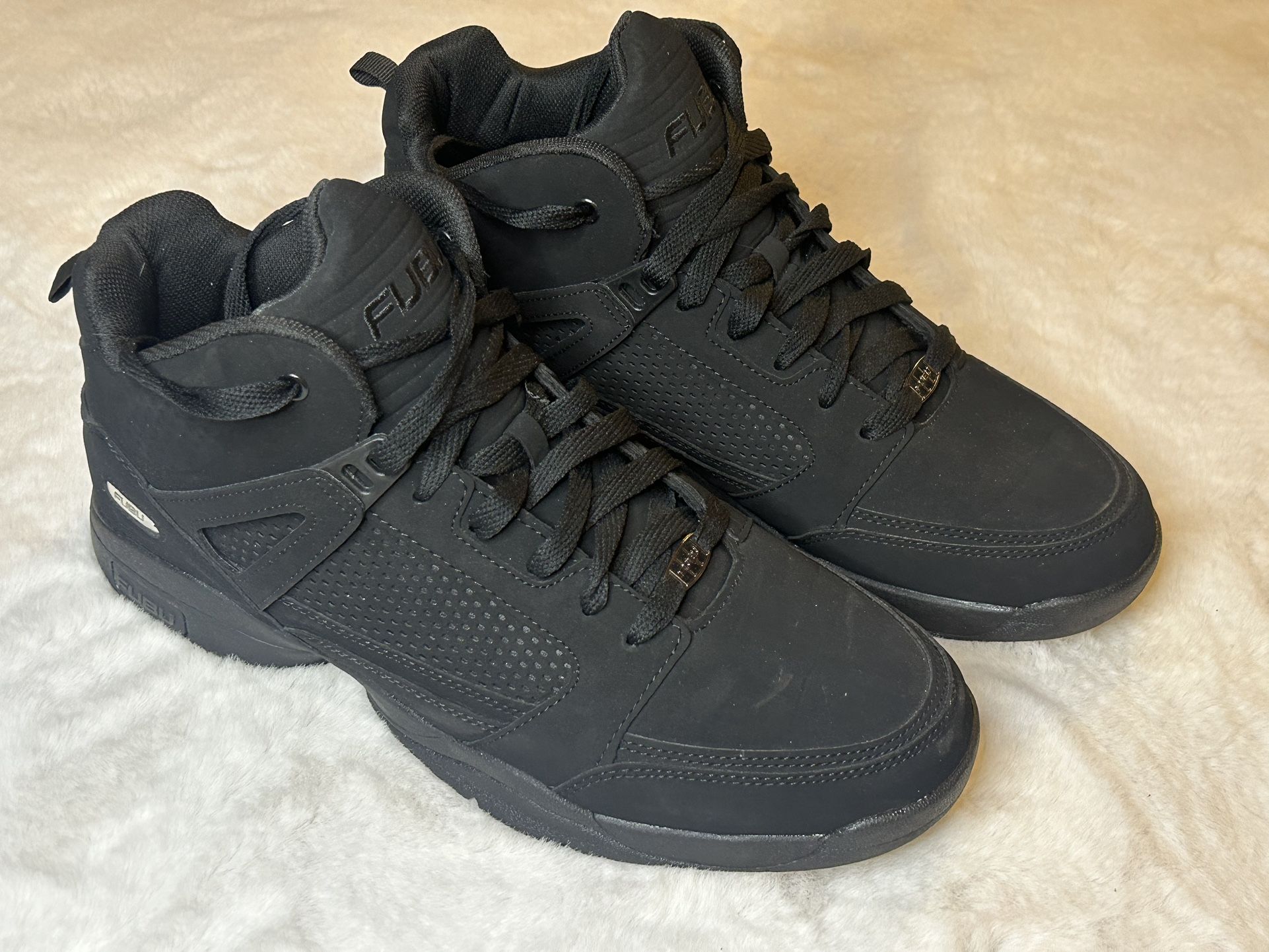 FUBU Men's Knight Basketball High-Top Sneakers Black Size 12