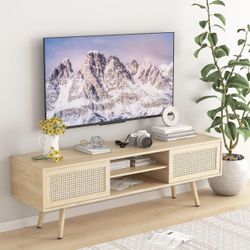 like***NEW>Rattan TV Stand $99