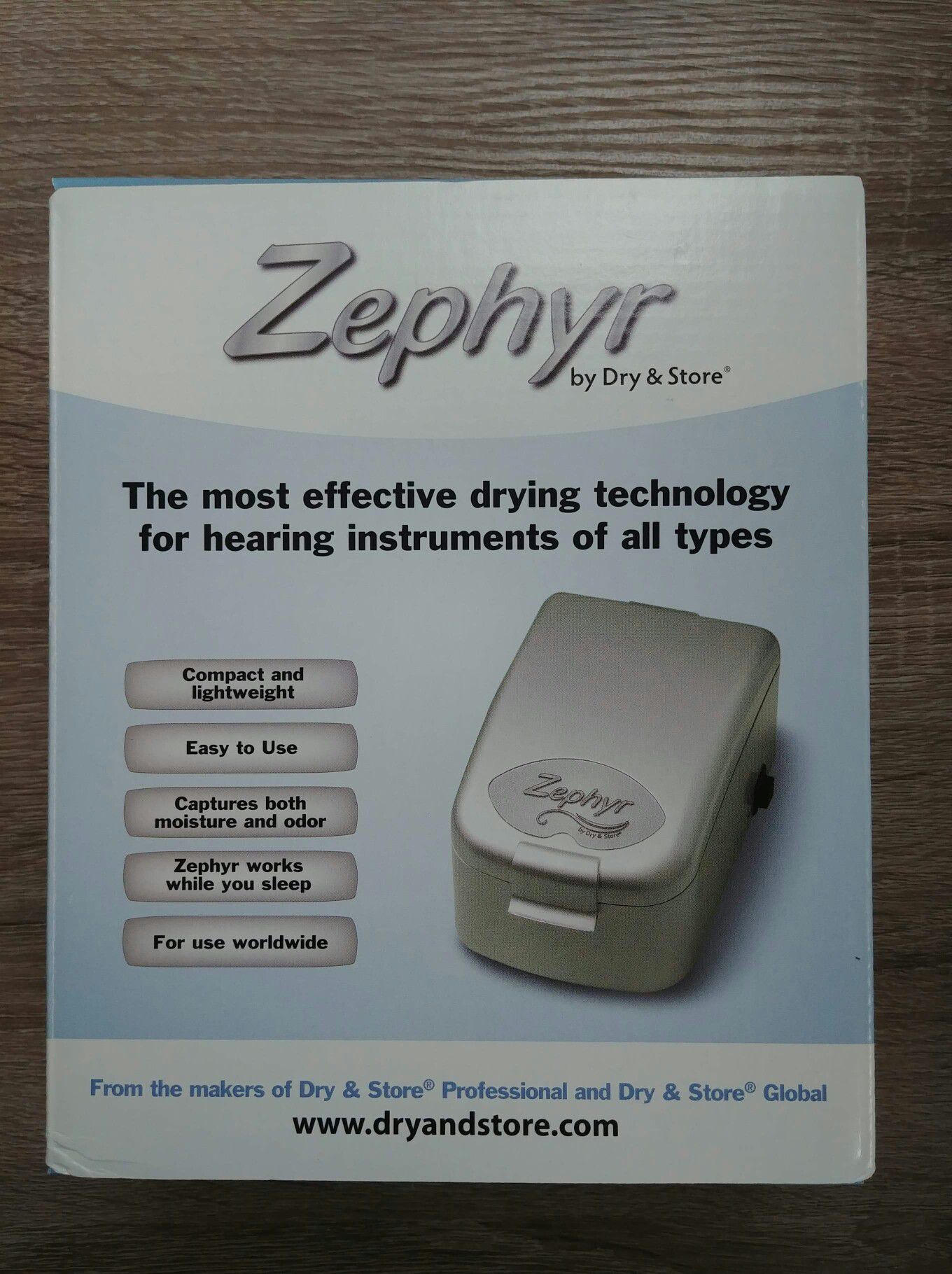 Zephyr by Dry & Store Hearing Aid Dryer/Dehumidifier