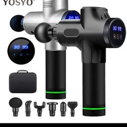 LCD Display Massage Gun Deep Muscle Massager Muscle Pain Body Neck Massage Exercising Relaxation Slimming Shaping Pain Relief