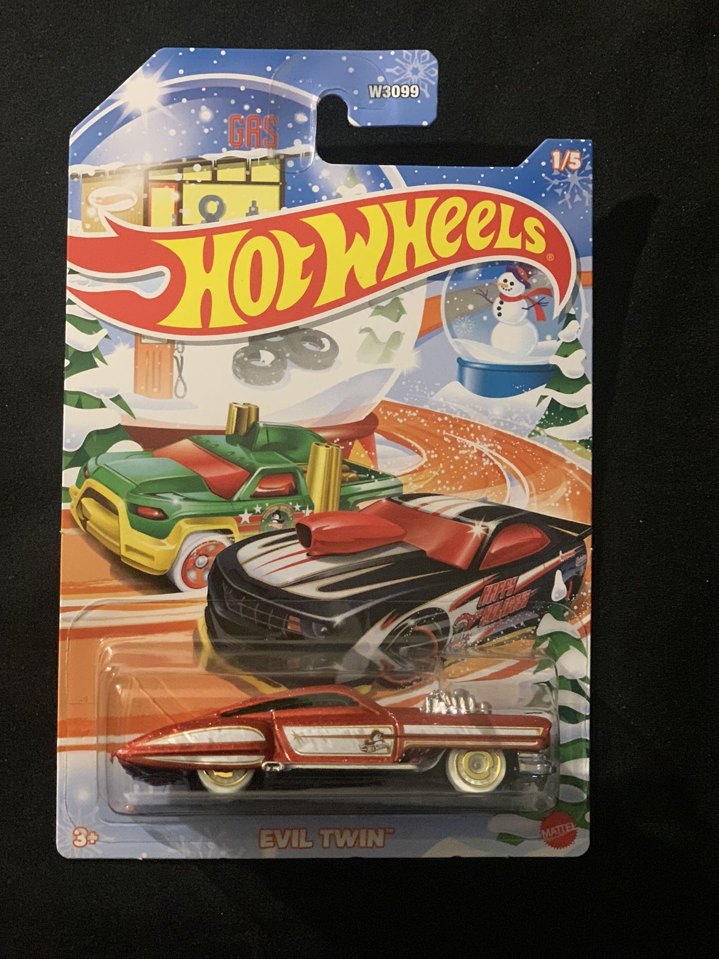Hot Wheels Christmas Evil Twin Vehicle