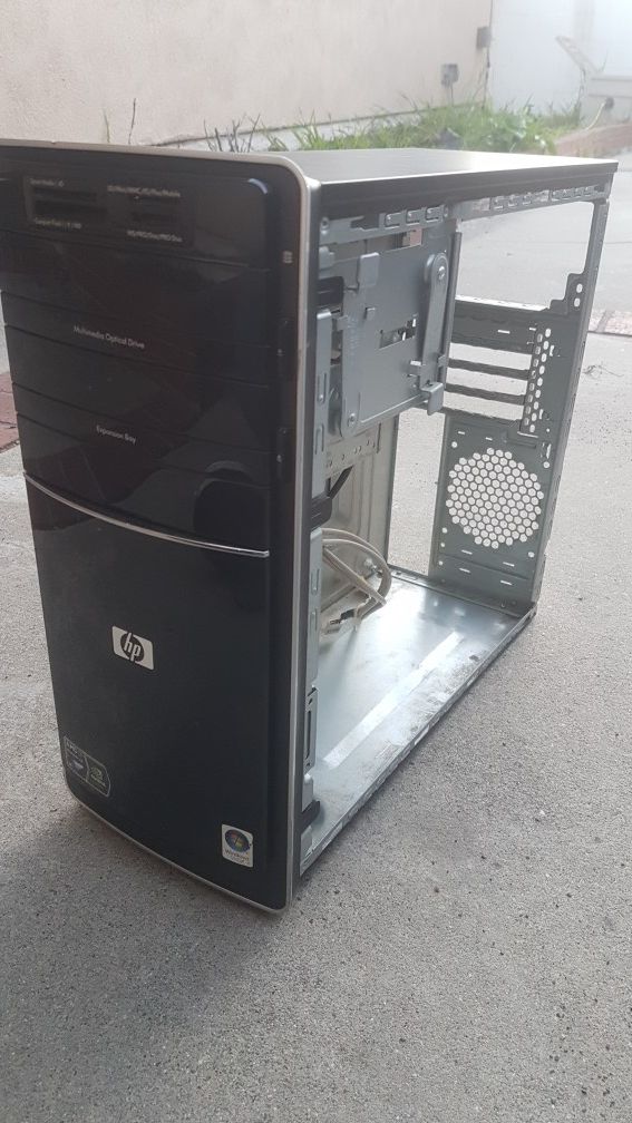 HP Computer Case with integrated card reader fits micro motherboard no