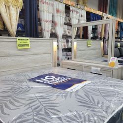 Brand New Queen Bed Frame N Box Spring