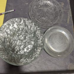 18 Assorted Glass Plates
