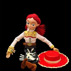 Disney Store Pixar Toy Story 14” Talking Jessie Pull String w/Hat