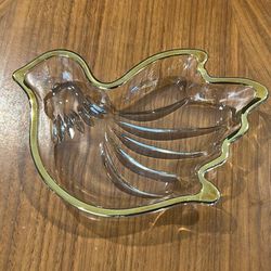 Crystal Dove Gold Trim