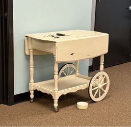 Wood decorative cart