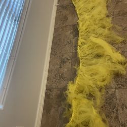 Yellow & PinkTulle Tutu Table Skirt