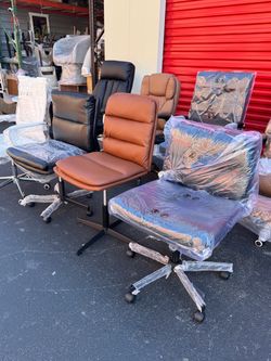 Leather Office Chairs on Casters