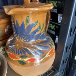 Artículos De Barro Para El Hogar. Barro Cafetera. Olla Para Frijoles!