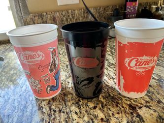 Cane’s Post Malone Cups, set of 3