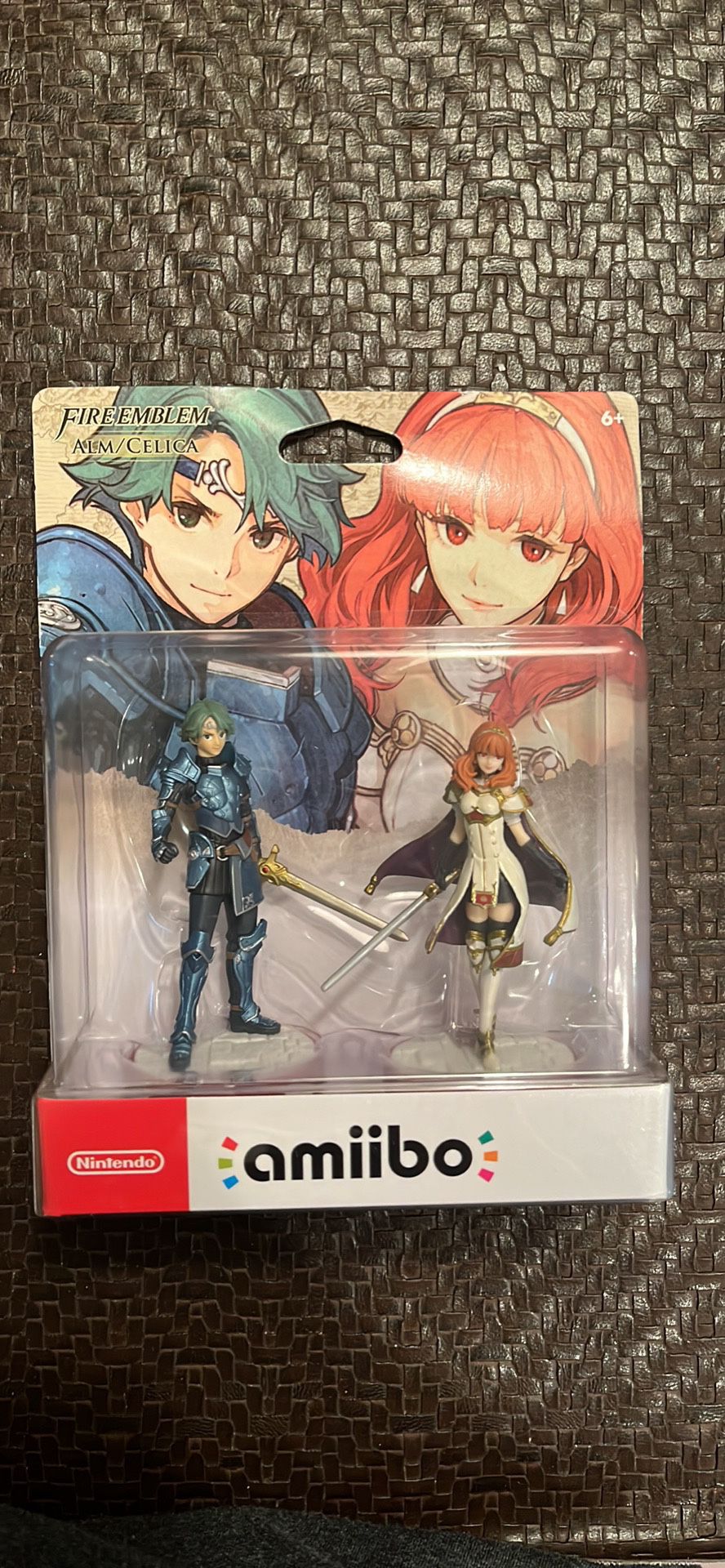 NEW Nintendo Fire Emblem Alm and Celica Amiibo Figure 2 Pack Factory Sealed