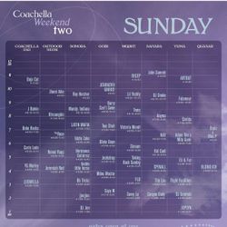 Coachella Sunday Wristband