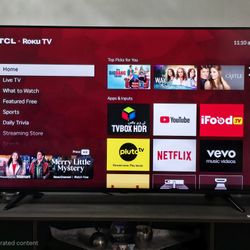 TCL 55" 4k UHD Roku TV