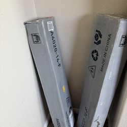 brand-new full-size platform bed frames – still sealed in box –