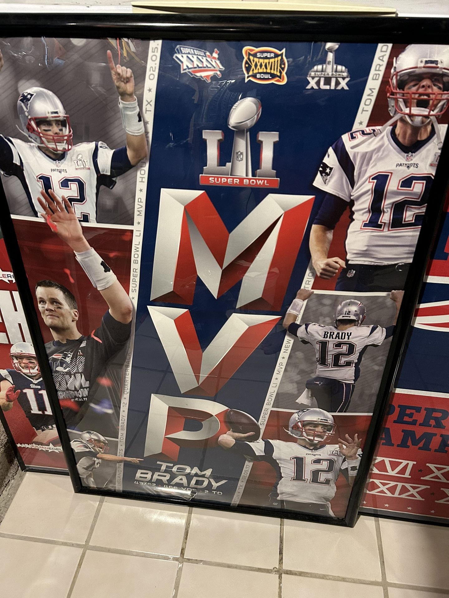 Mancave New England Patriot Frame