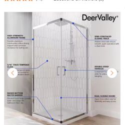 36”x36” SHOWER 🚿 DOOR NEW IN BOX