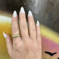 10k FANCY STONE RING 