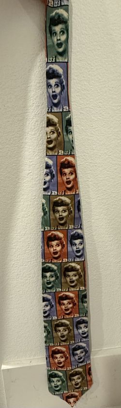 I Love Lucy Mens Silk Tie