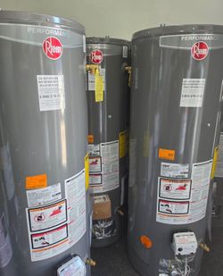 Performance Rheem water heater 50 gallon propane gas electric